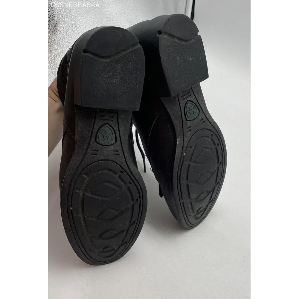 Ariat Black Leather Kiltie Western Boots, - Size 7.5B, 33501 - Picture 6 of 9